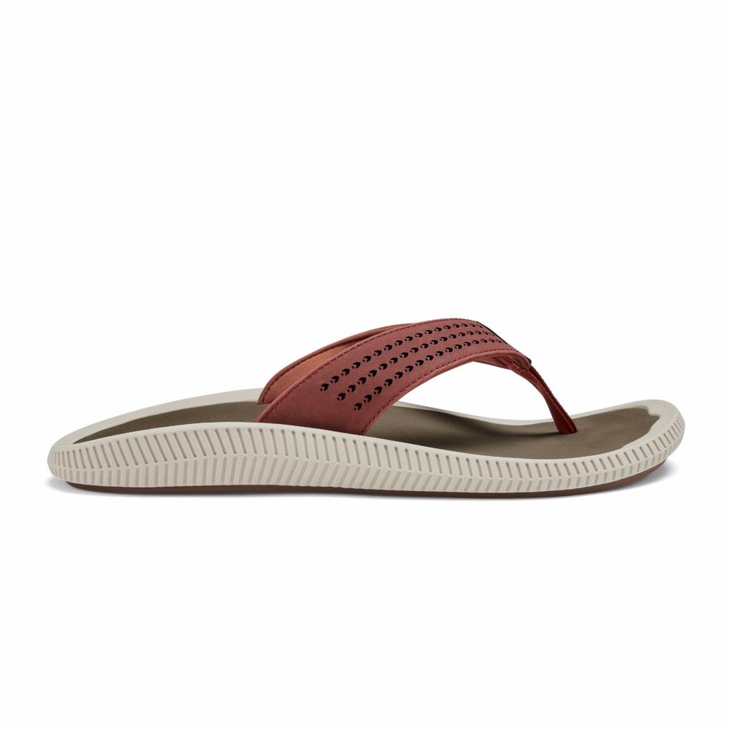 Olukai Men's Ulele Flip Flop - Canoe / Mustang US065-213